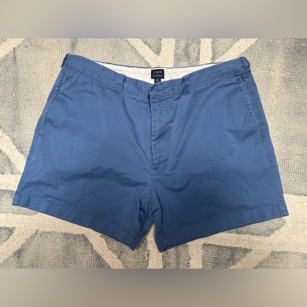 J. Crew Blue Flat Front Shorts for Casual Wear